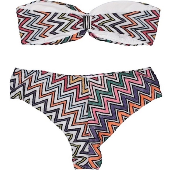 Missoni Rainbow-Colored Chevron Crochet Bikini - Picture 2 of 7